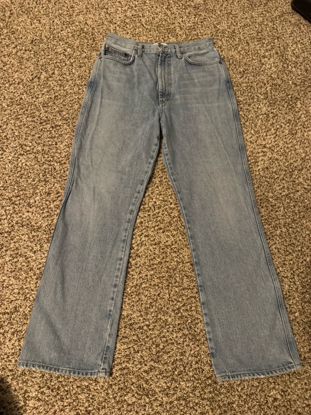 AGOLDE  Light Blue Straight-Leg Jeans